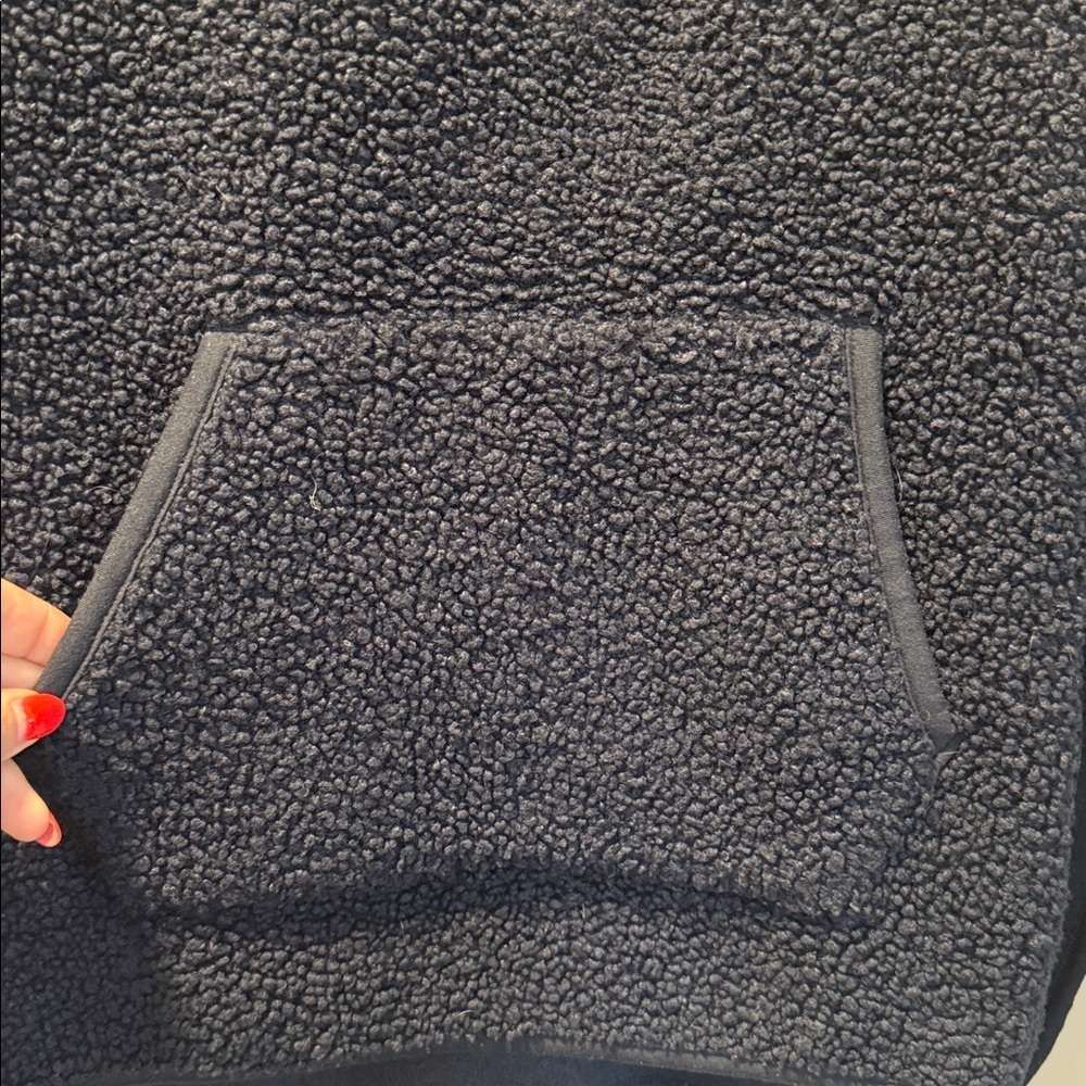 Old Navy Navy Blue Sherpa Jacket - Picture 3 of 8